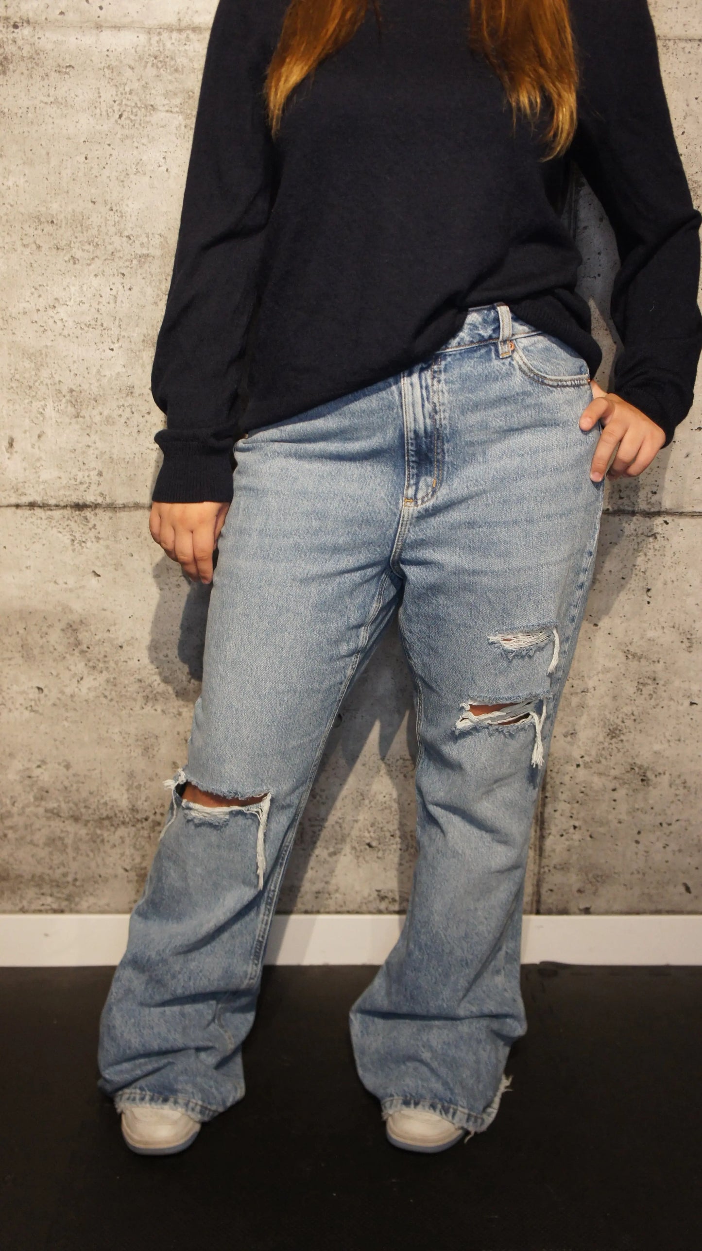 Jeans troué éléphant Storing