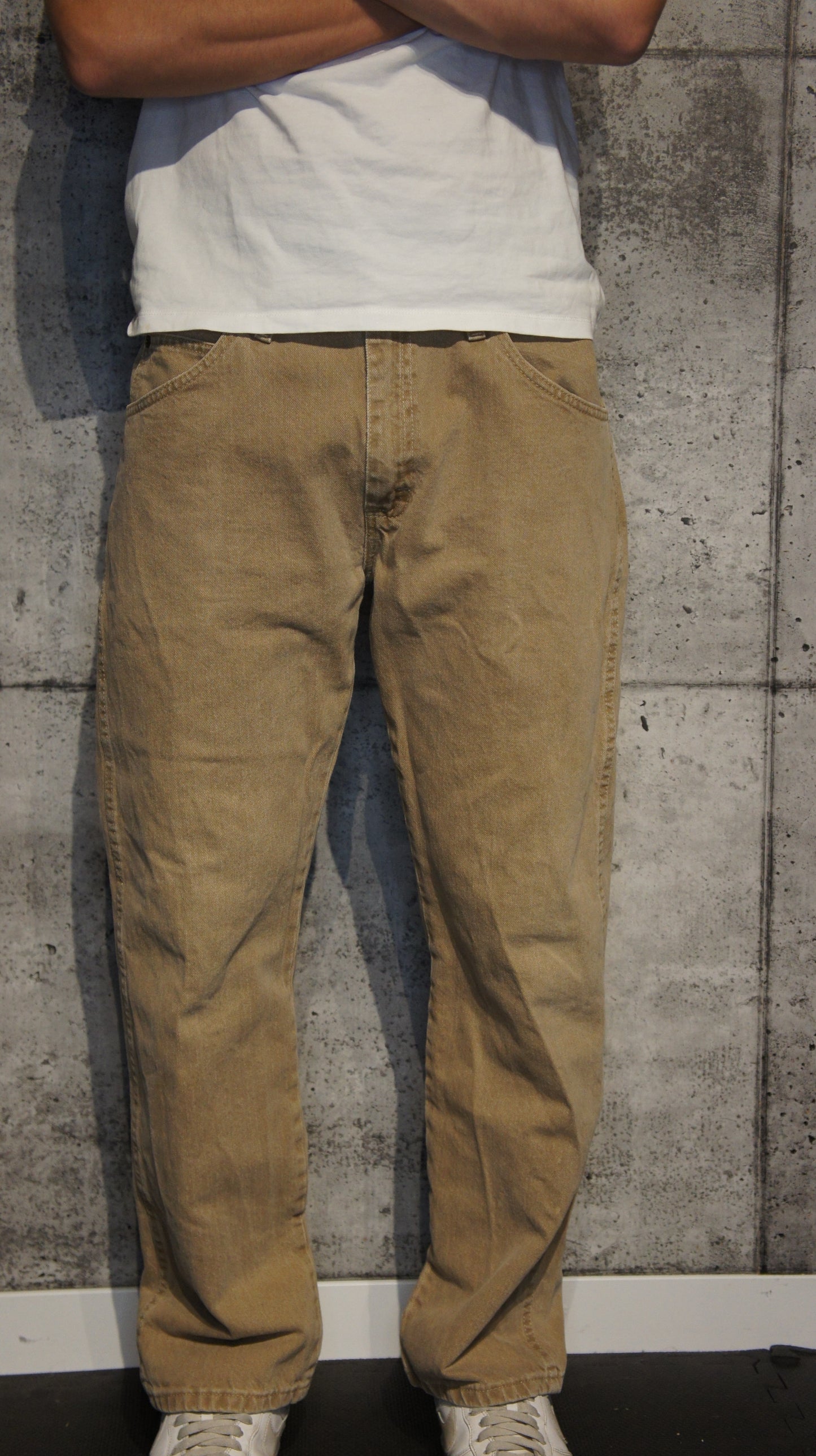 Jeans beige délavé Storing