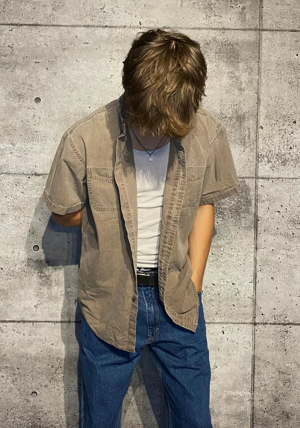 Vintage short sleeves shirt (L) Storing