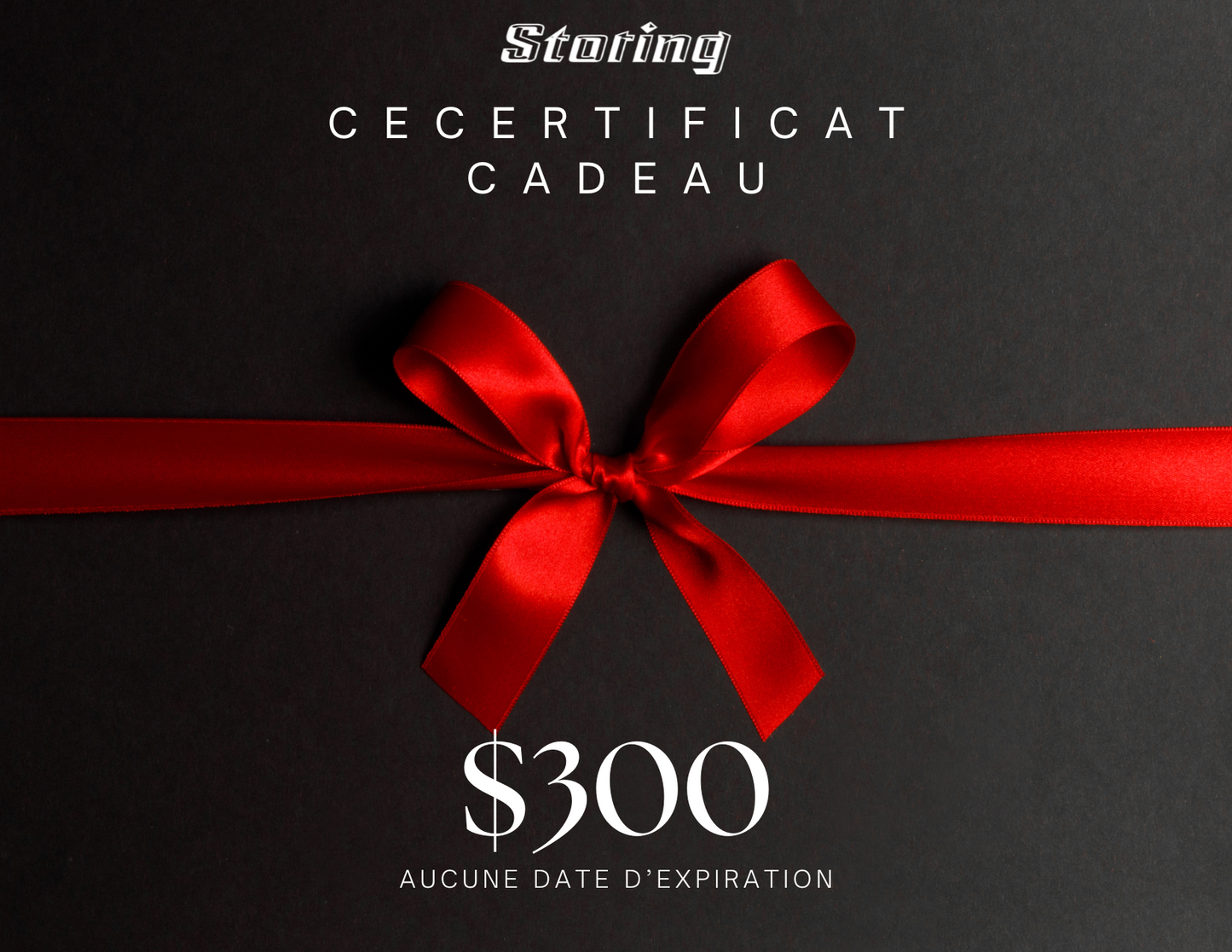 CERTIFICAT CADEAU STORING