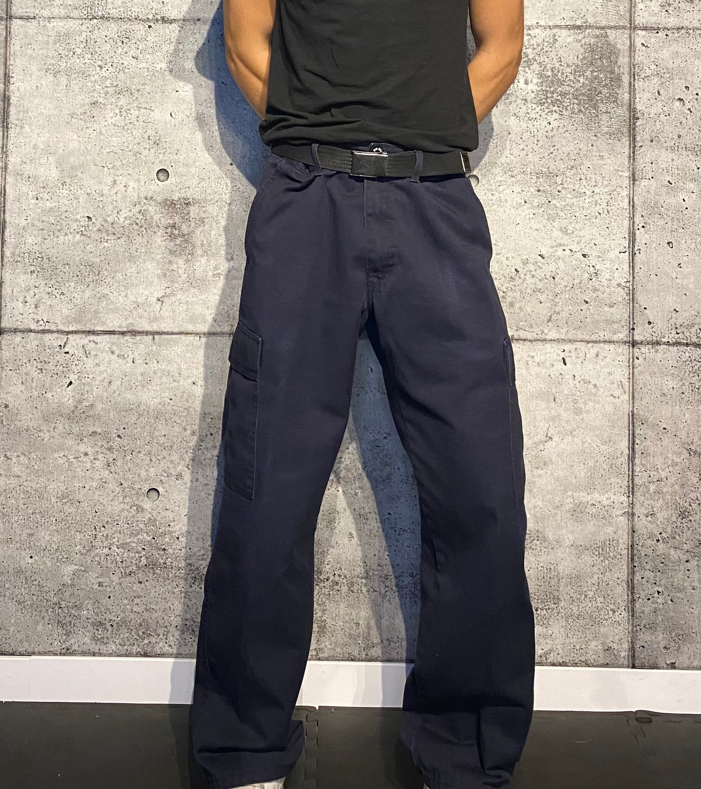 Pantalon cargo bleu