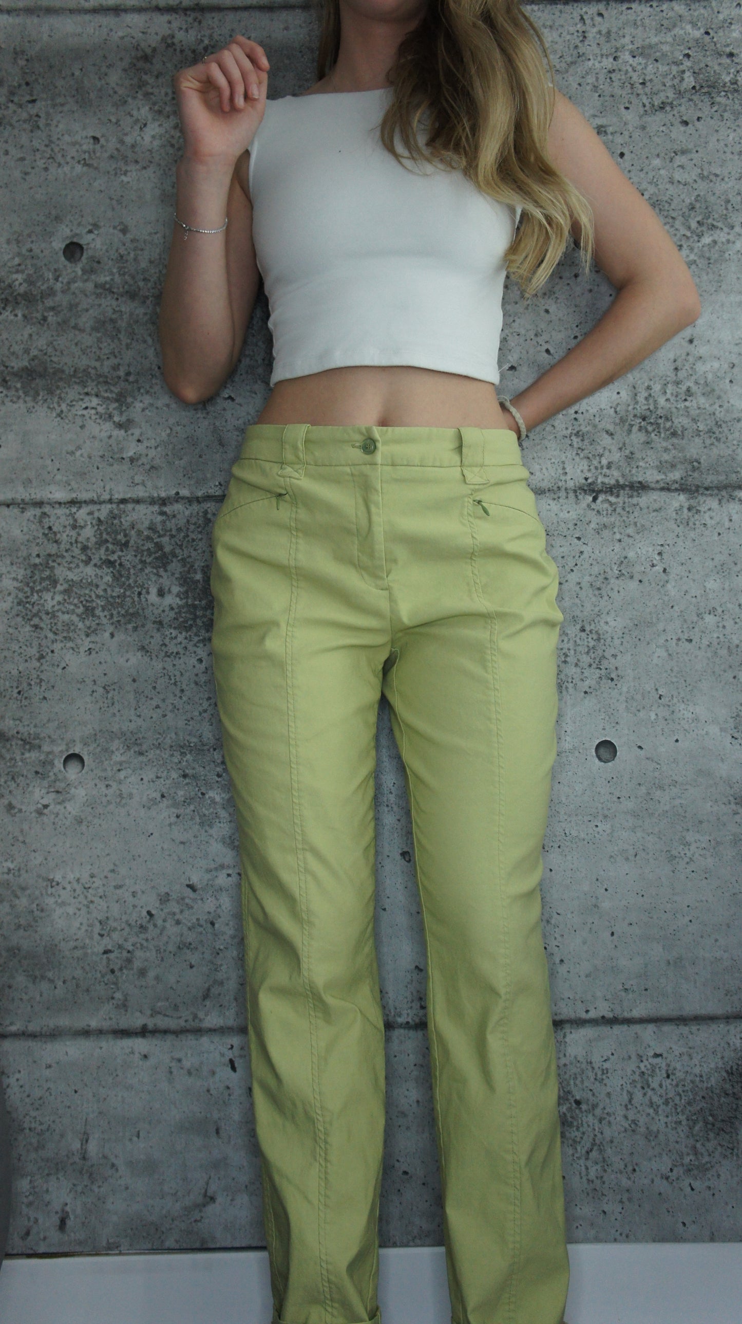 Pantalon vert lime