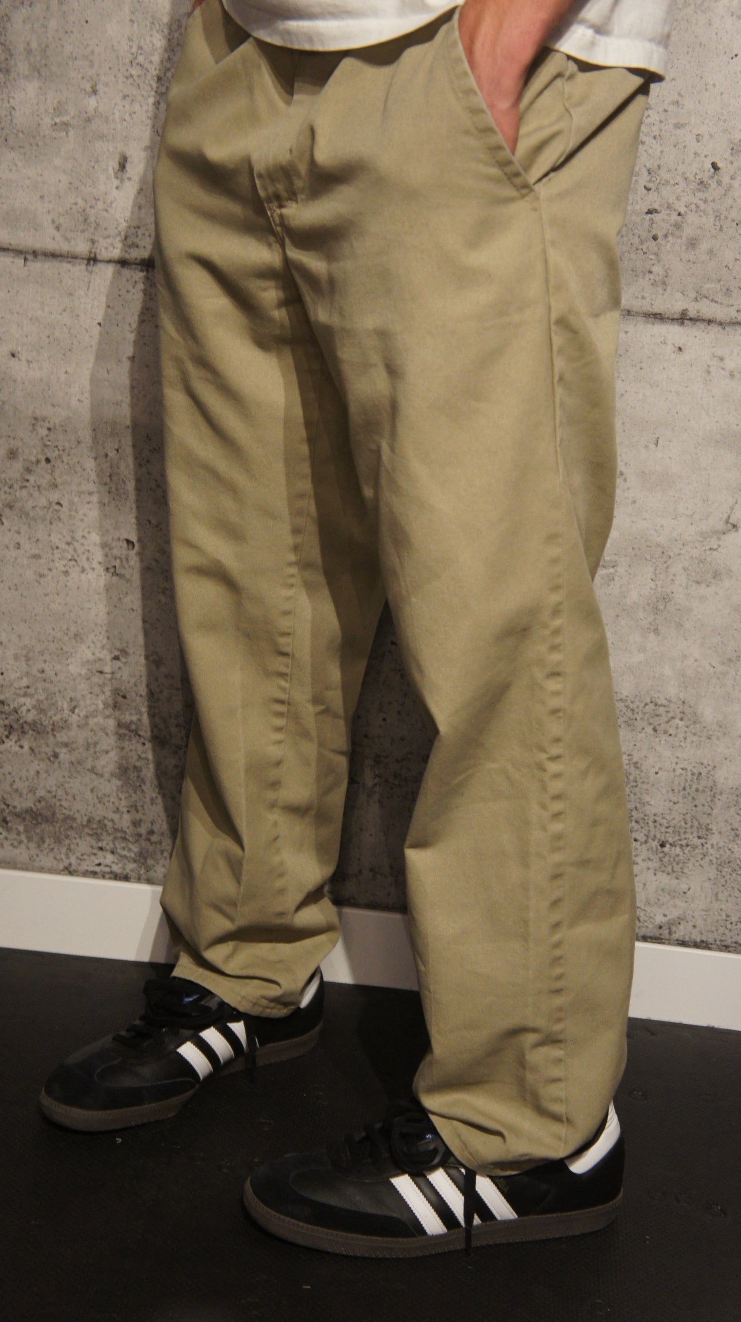 Pantalon ample beige