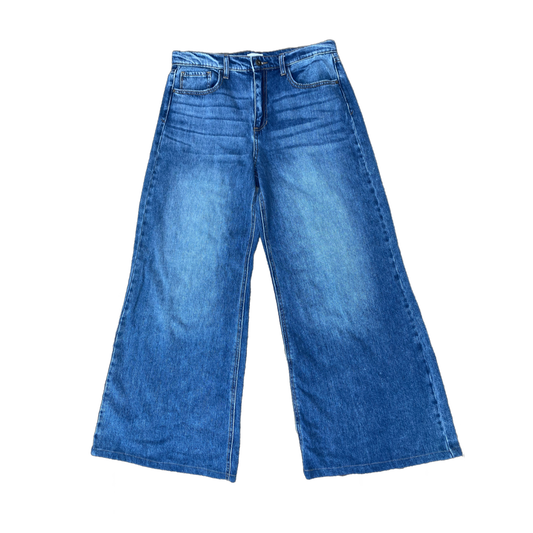 Jeans éléphant délavé