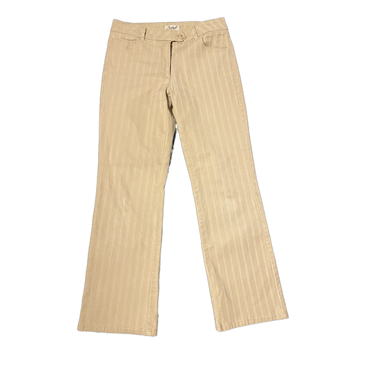 Pantalon beige rayé